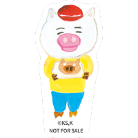 パンどろぼうキャラクターのステッカー