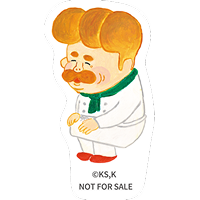 パンどろぼうキャラクターのステッカー