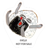 パンどろぼうキャラクターのステッカー