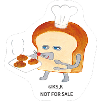 パンどろぼうキャラクターのステッカー