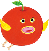りんごかめんのイラスト